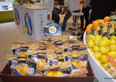 Holiday standup pouch bags of sweet Meyer lemons from Limoneira.